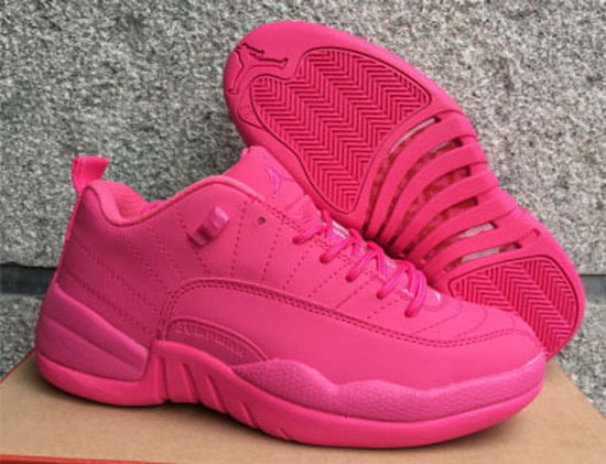 Womens Air Jordan Retro 12 Low All Pink Discount Code